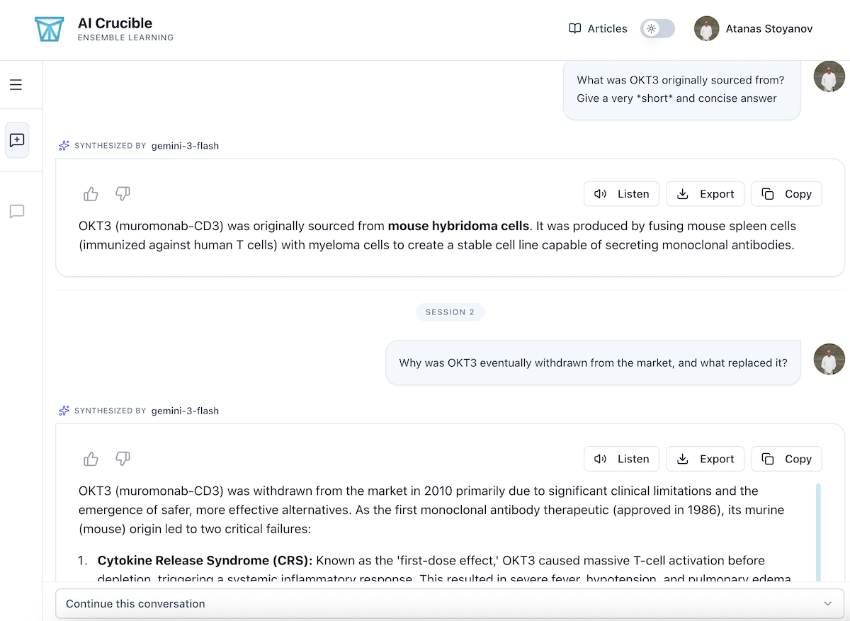 Simplified Chat View